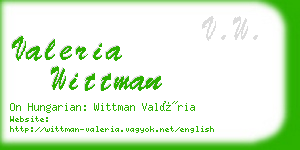 valeria wittman business card